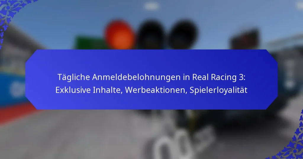 Tägliche Anmeldebelohnungen in Real Racing 3: Exklusive Inhalte, Werbeaktionen, Spielerloyalität