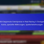 Zeitlich begrenzte Eventpreise in Real Racing 3: Einzigartige Autos, spezielle Währungen, Spielerbelohnungen