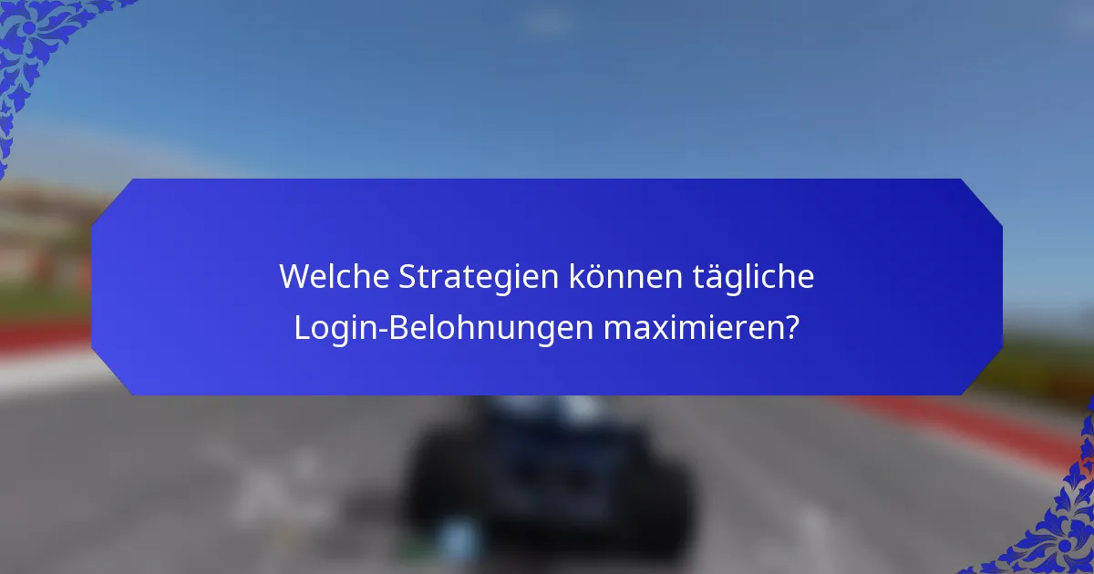 Welche Strategien können tägliche Login-Belohnungen maximieren?